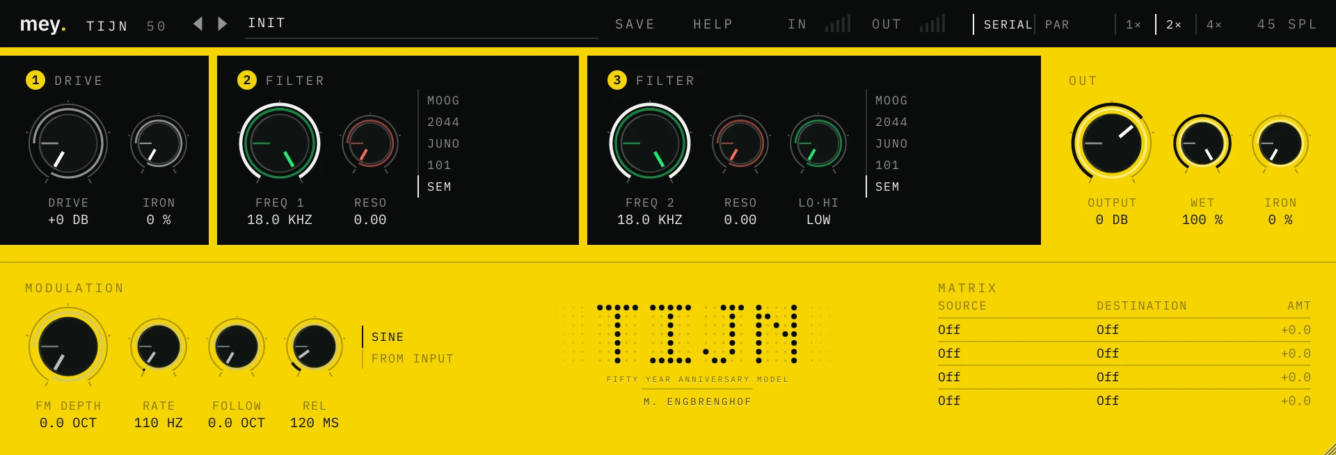 The TIJN 50 plug-in interface